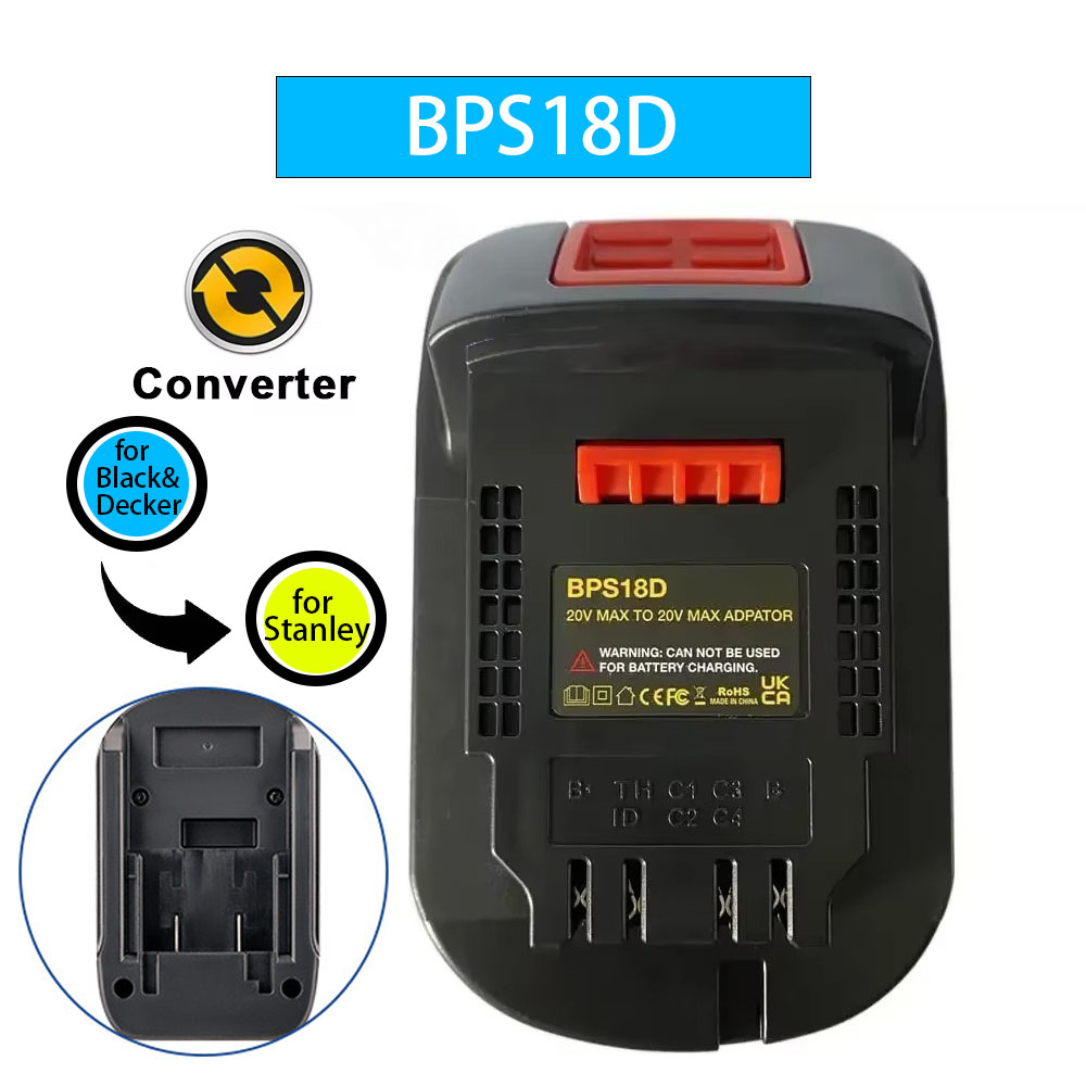 Power Tools Stanley - Adaptador BPS18D para Black & Decker