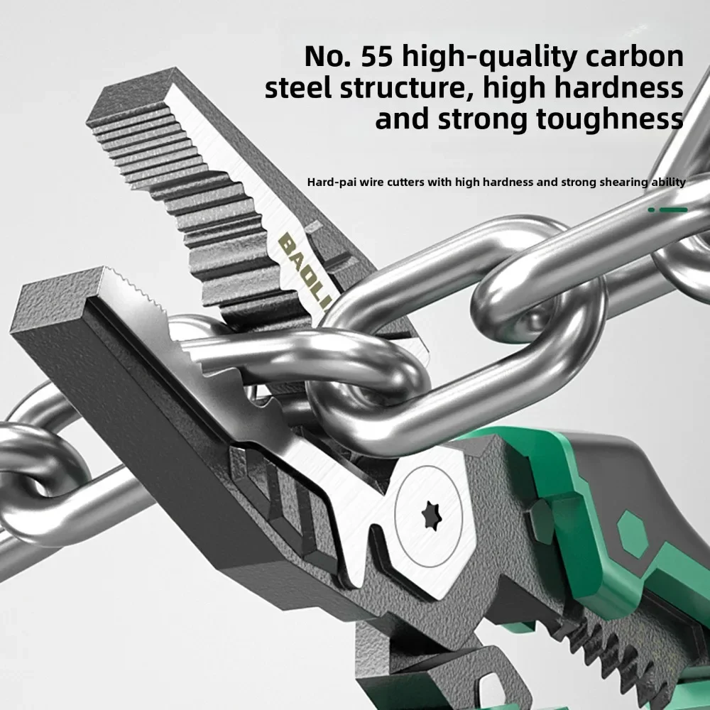 Power Tools America - Alicate Diagonal Multifuncional Profissional com Ponta