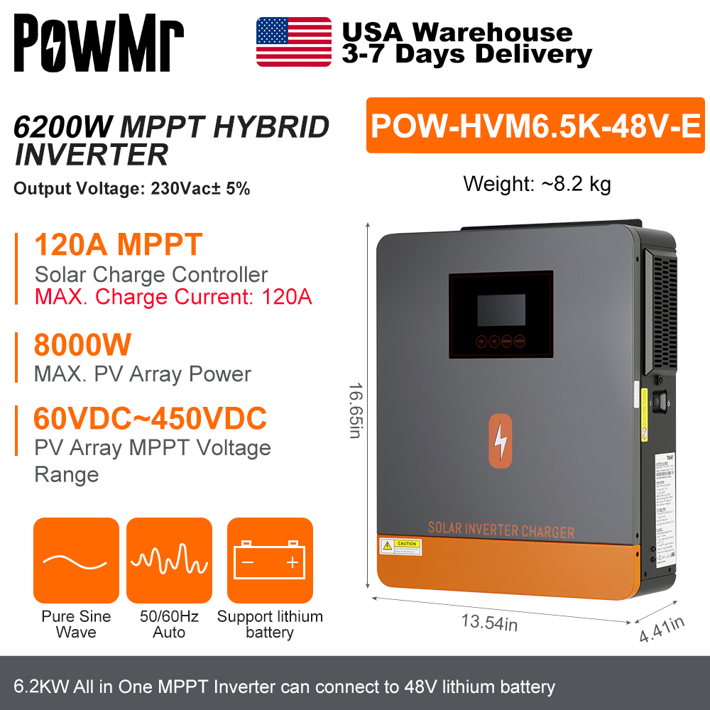 Inversor Solar Híbrido PowMr U - Power Tools America avaliação e preço